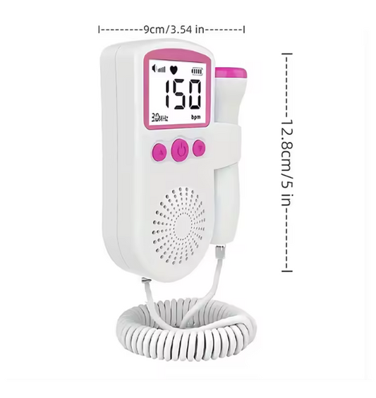 Monitor Fetal Doppler Portátil de Ultrasonido para Bebés