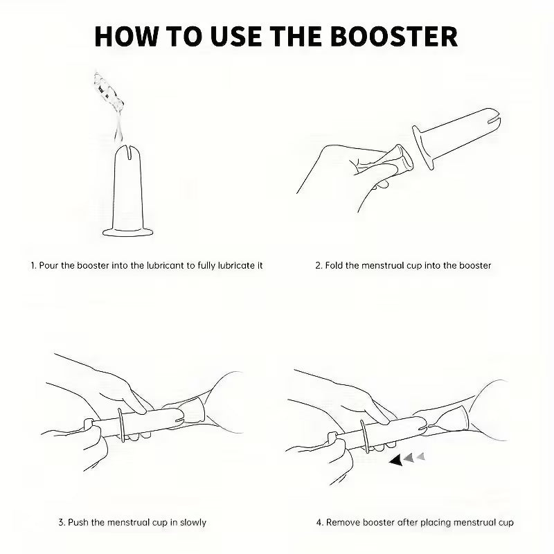 Juego de 2 Piezas de Potenciador de Copa Menstrual