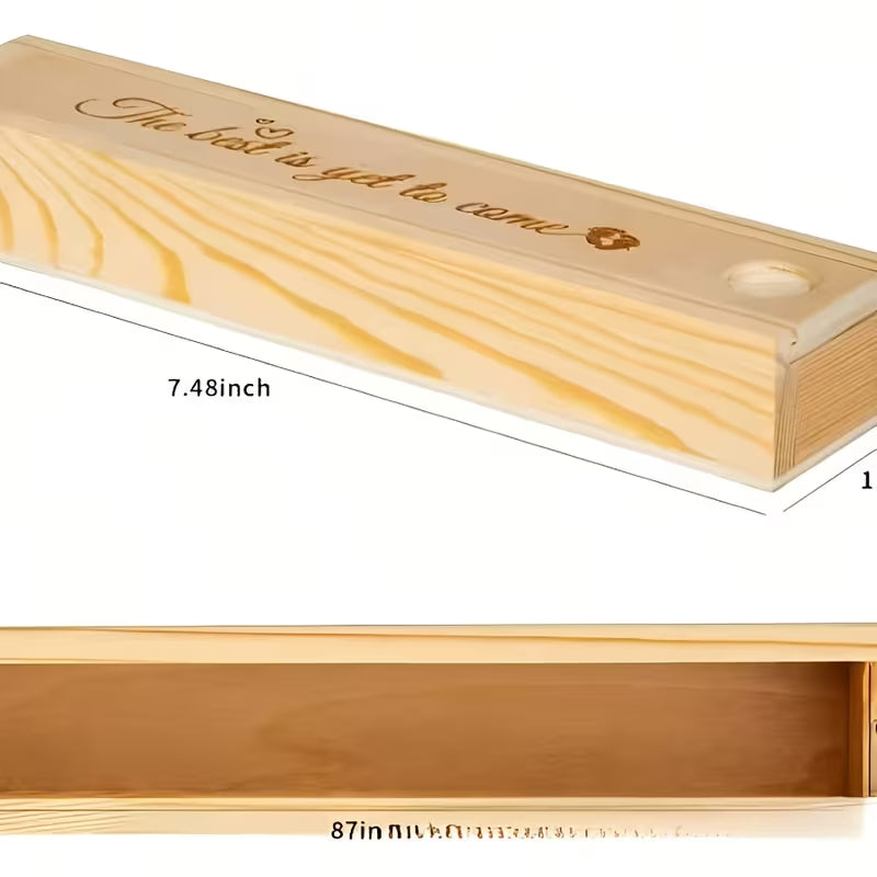 1 caja de madera de embarazo